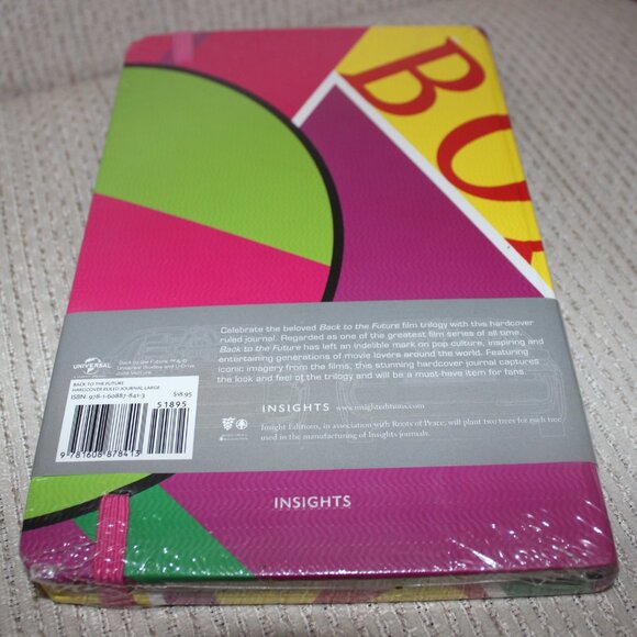 3/$55❤️new sealed BACK TO THE FUTURE Hardcover Ruled Journal Notebook Universal - Picture 11 of 15